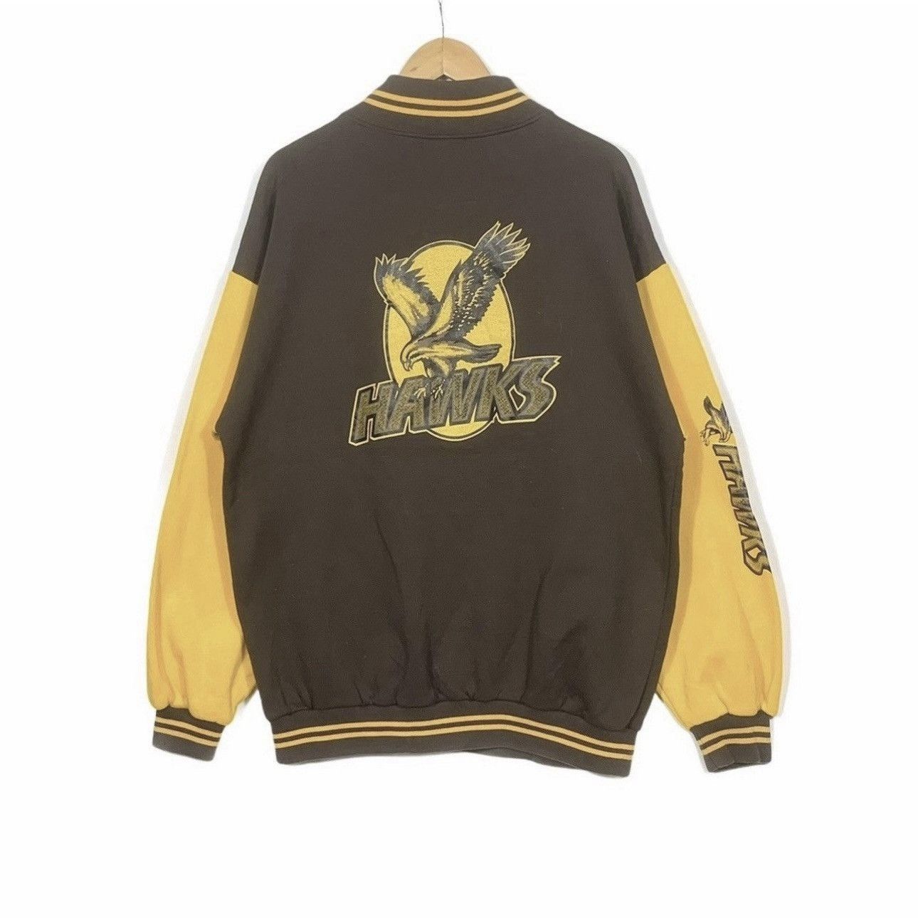 Hawk Hawks varsity jacket big logo nice desing Size US L / EU 52-54 / 3 - 2 Thumbnail