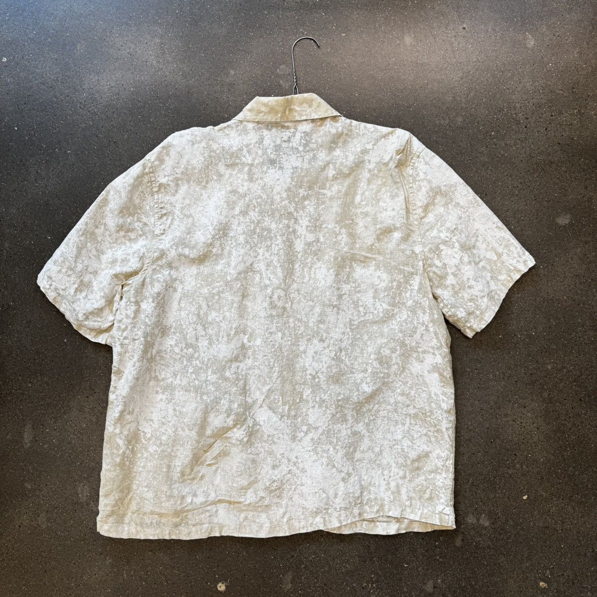 Our Legacy Our Legacy box shirt - white coated cotton linen M2212BSWW: Size US M / EU 48-50 / 2 - 2 Thumbnail