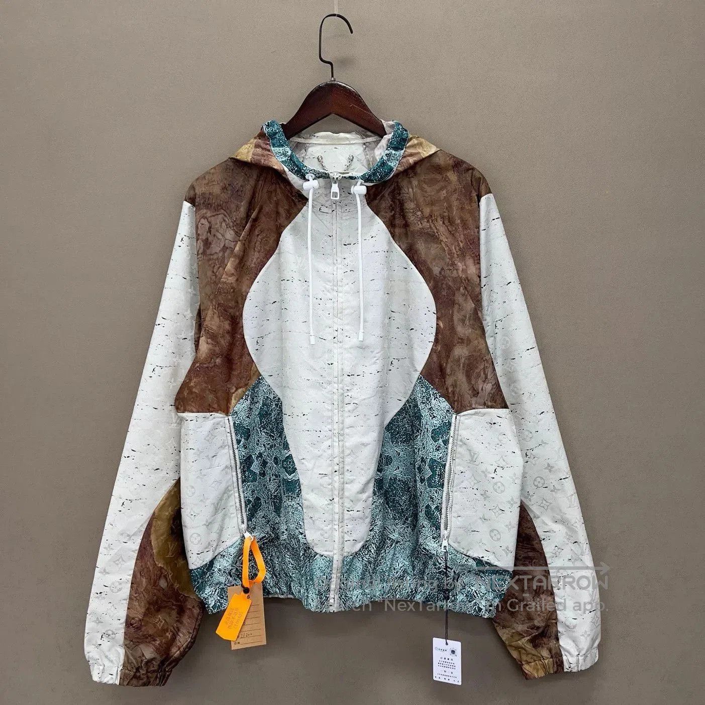 Louis Vuitton Marble Print Wind Jacket.