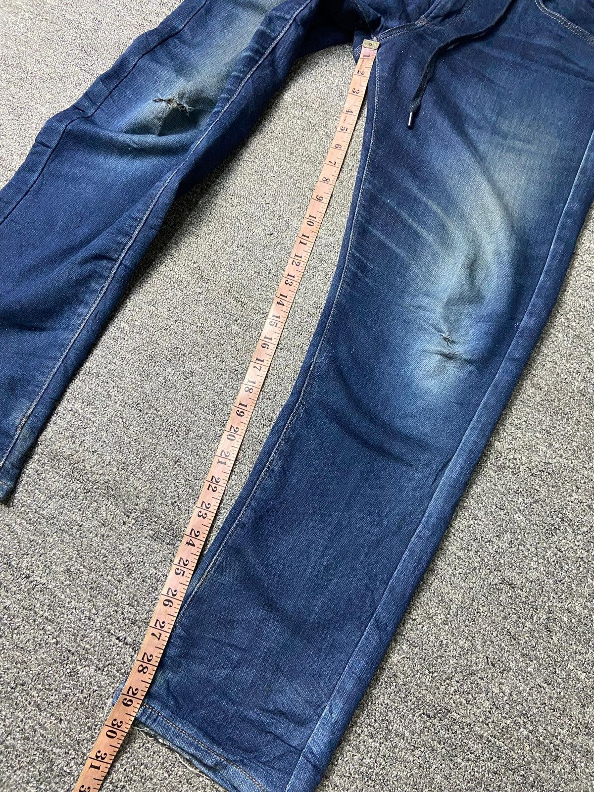 Japanese Brand × Uniqlo × Vintage UNIQLO Brand Ribbed Cotton Denim Jeans (131) Size US 33 - 7 Thumbnail