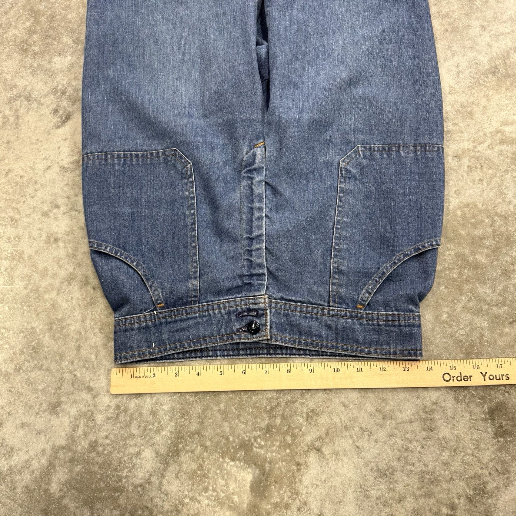 Levi's VINTAGE Levi's Orange Tab Jeans Womens 27 Blue Bell Bottom 70s Hippie Bohemian Rock Festival USA 60s 70s Womens Jeans 27 Blue Levis 684? Flared Size 27" / US 4 / IT 40 - 5 Thumbnail