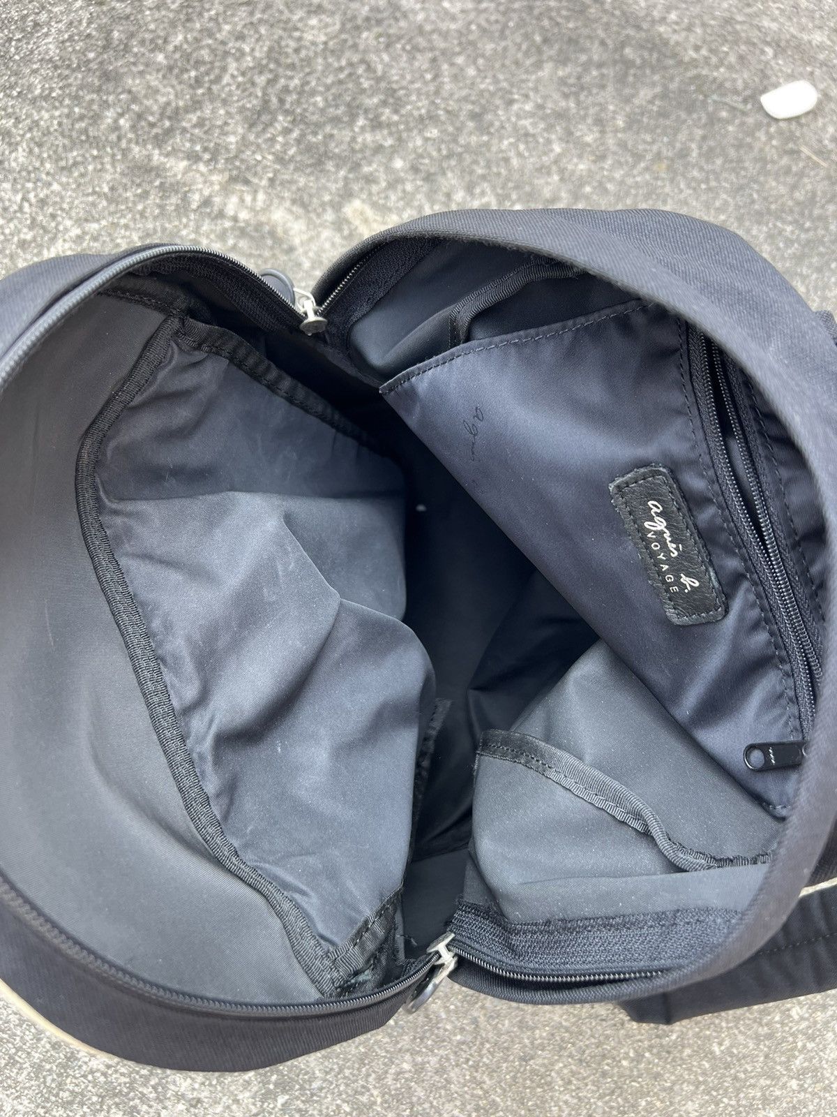 Vintage Agnes B. Black Backpack Bag