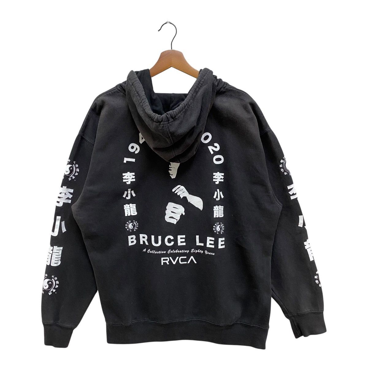 RVCA RVCA x Bruce Lee 80th Anniversary Hoodie Faded Black Size US L / EU 52-54 / 3 - 2 Thumbnail
