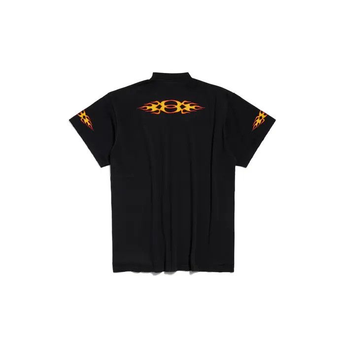 Balenciaga o1w1db10226 Burning Unity T-Shirt Oversized in Black Size US XXL / EU 58 / 5 - 2 Thumbnail