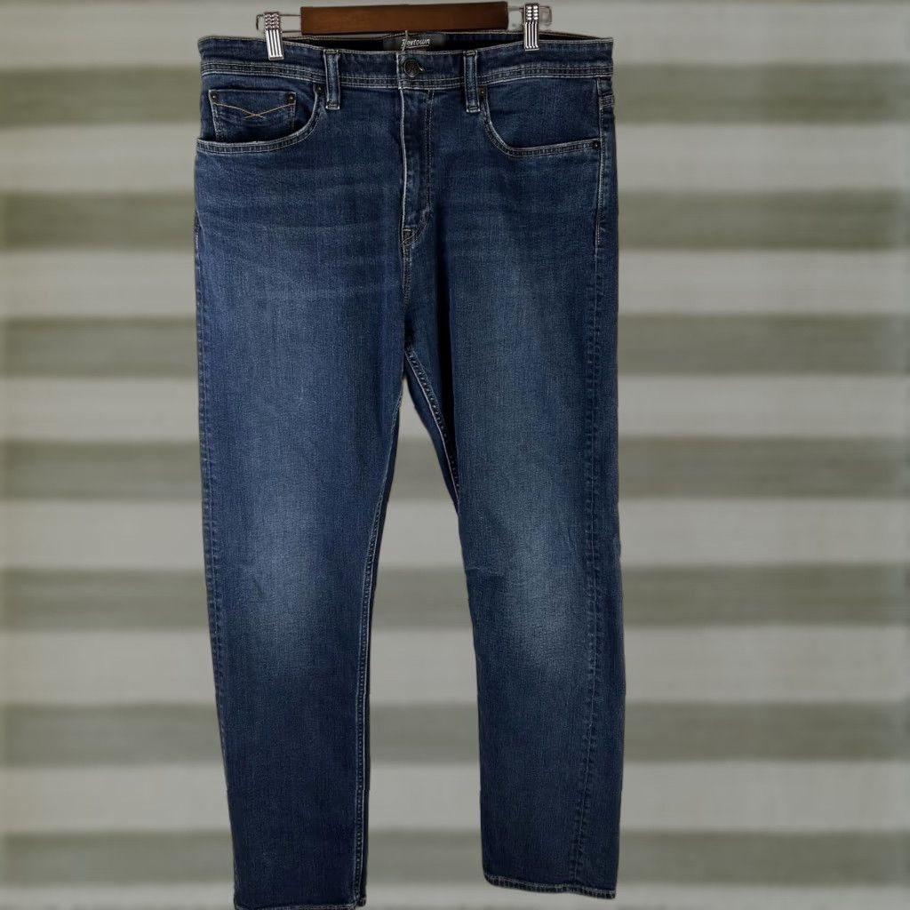 Denime Revtown Decade Denim Sharp Jeans Mens 36x32 Blue Straight Stretch 5-Pocket Size US 36 / EU 52 - 1 Thumbnail