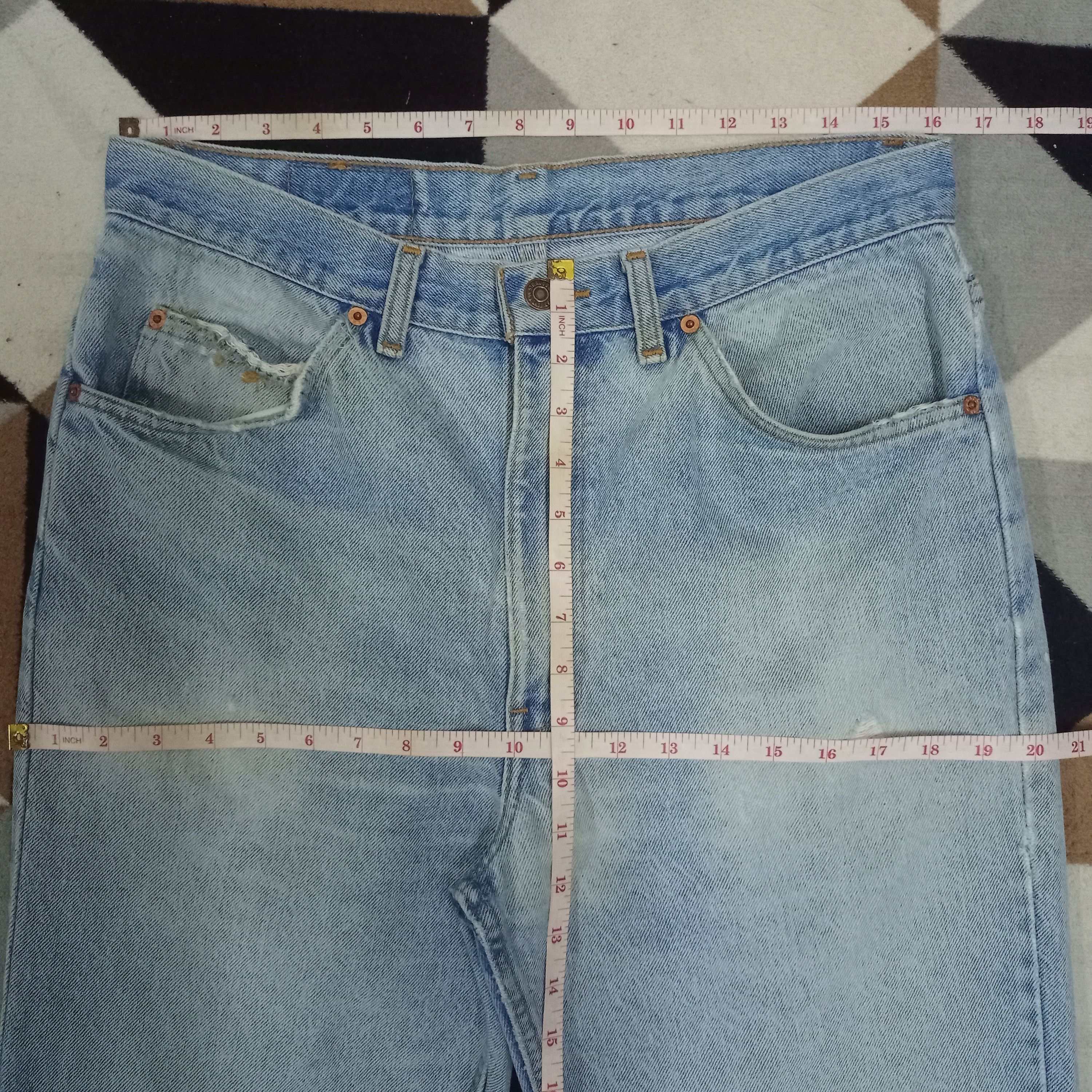 Levi's × Levi's Vintage Clothing Vintage 90s Levis Orange Tab Distressed Loose Jeans 33x31 Size US 33 - 10 Thumbnail