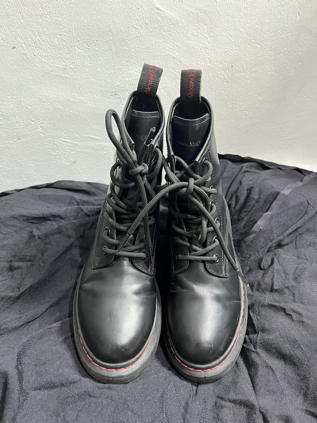 Alexander McQueen FW22 Alexander McQueen Hybrid Combat leather boot Size US 5 / IT 35 - 4 Thumbnail