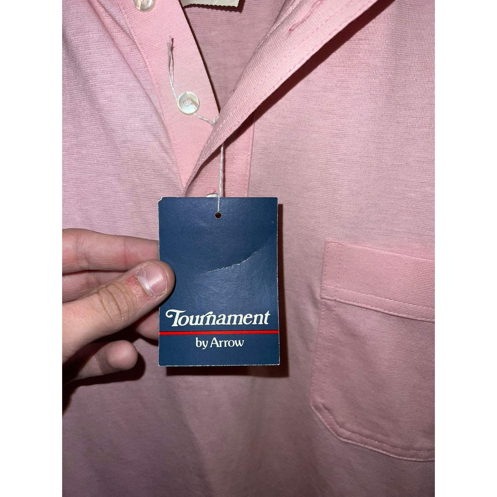 Arrow Vintage Arrow Polo Shirt Tournament Golf Pink Deadstock Tee Size US L / EU 52-54 / 3 - 6 Thumbnail