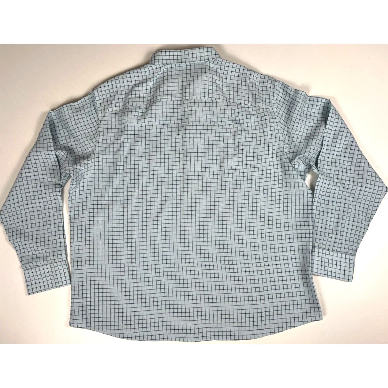 UNTUCKit UNTUCKit Button-Up Shirt Men's 3XL Linen Light Blue Regular Fit Check Wrinkle Resistant Casual Size US XXL / EU 58 / 5 - 4 Thumbnail