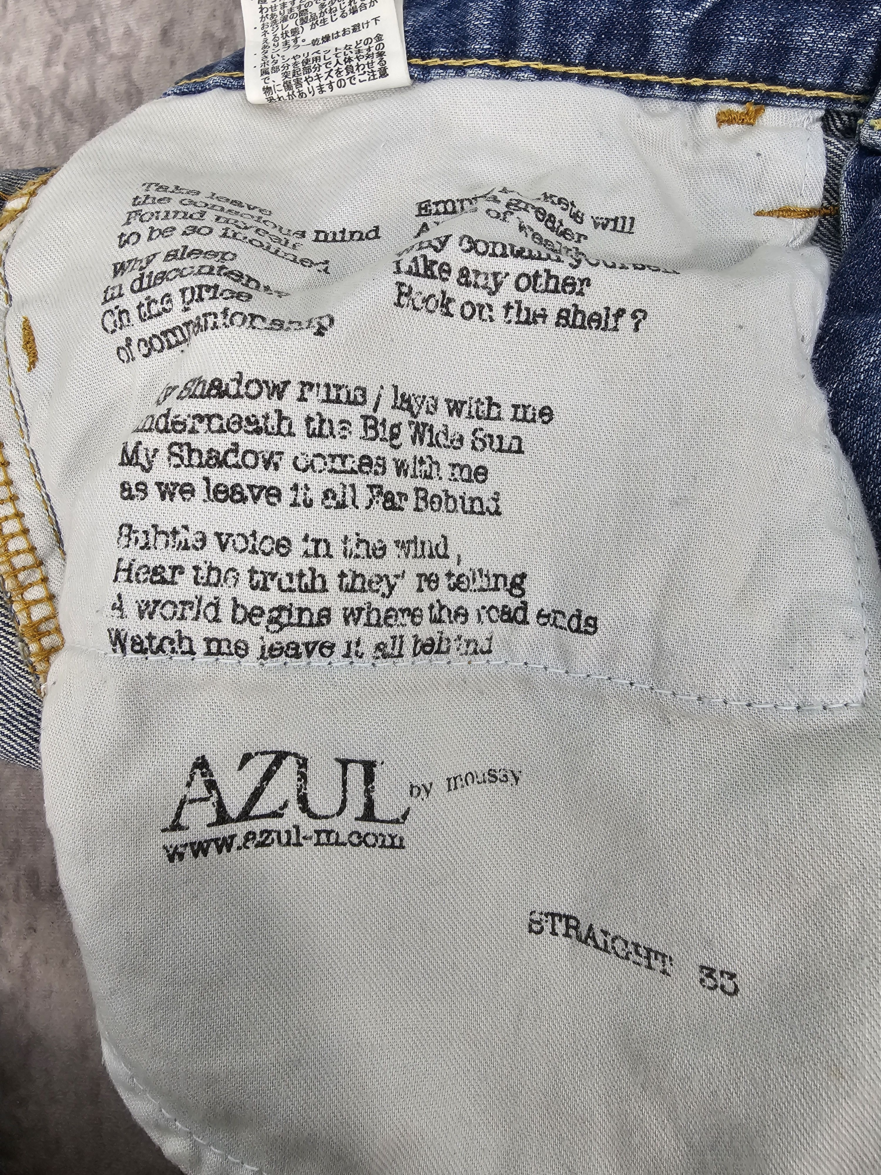 MOUSSY AZUL By Moussy Distressed Rockers Design Jean JB0299 Size 34 Size US 34 / EU 50 - 12 Thumbnail