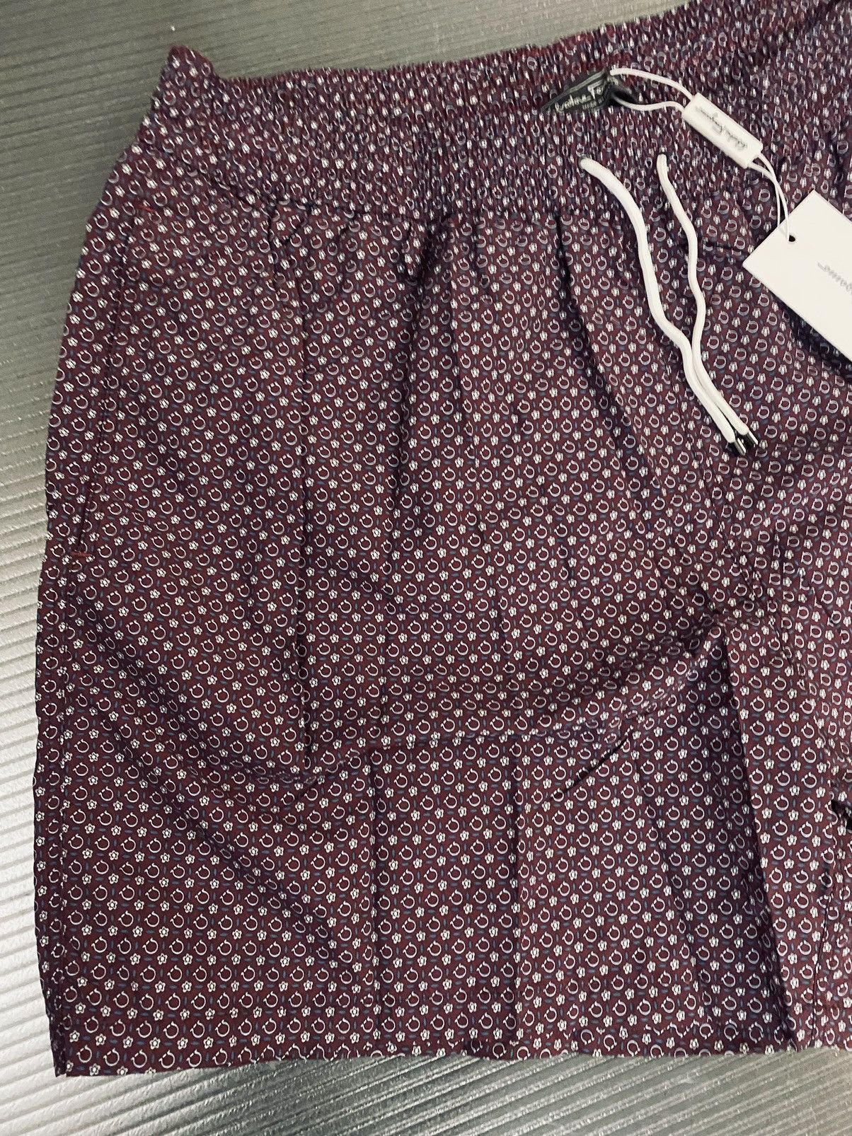 Salvatore Ferragamo Ferragamo 🇮🇹 Merlot Logo Techno swimsuit resort boxer 54 NEW Size US 38 / EU 54 - 12 Thumbnail
