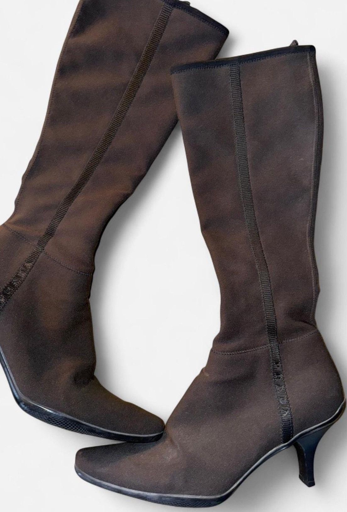 Prada Women’s Prada Black Cloth Boots Size US 8.5 / IT 38.5 - 2 Thumbnail
