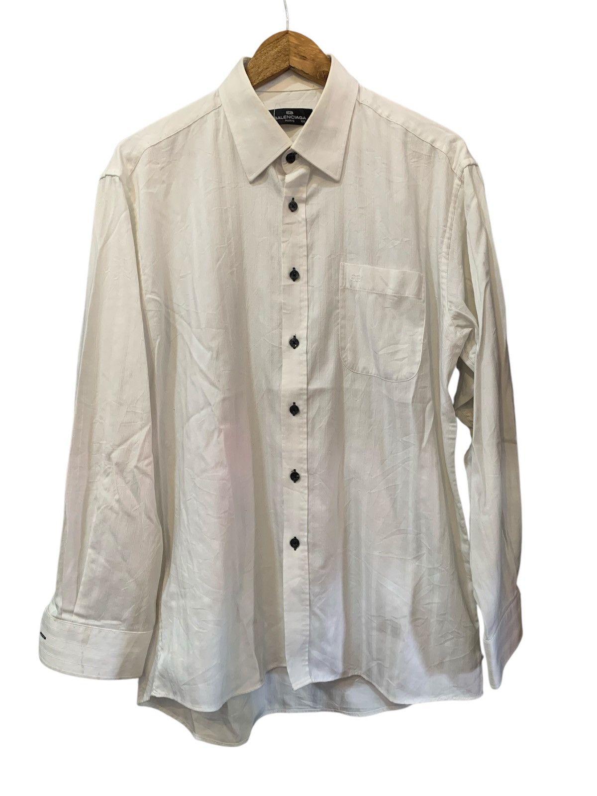 Balenciaga Balenciaga button up longsleeve formal white plain Size US XL / EU 56 / 4 - 1 Thumbnail