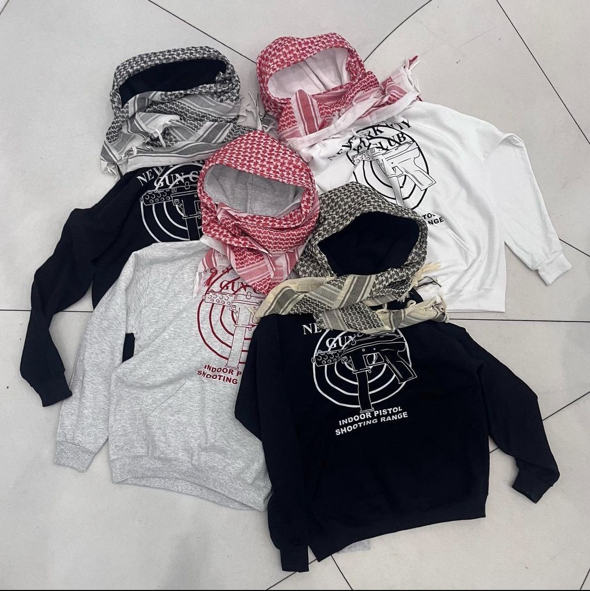 〆*リ様 grimykids フーディー Japanese Brand × Streetwear Grimy Kids x New York City Gun