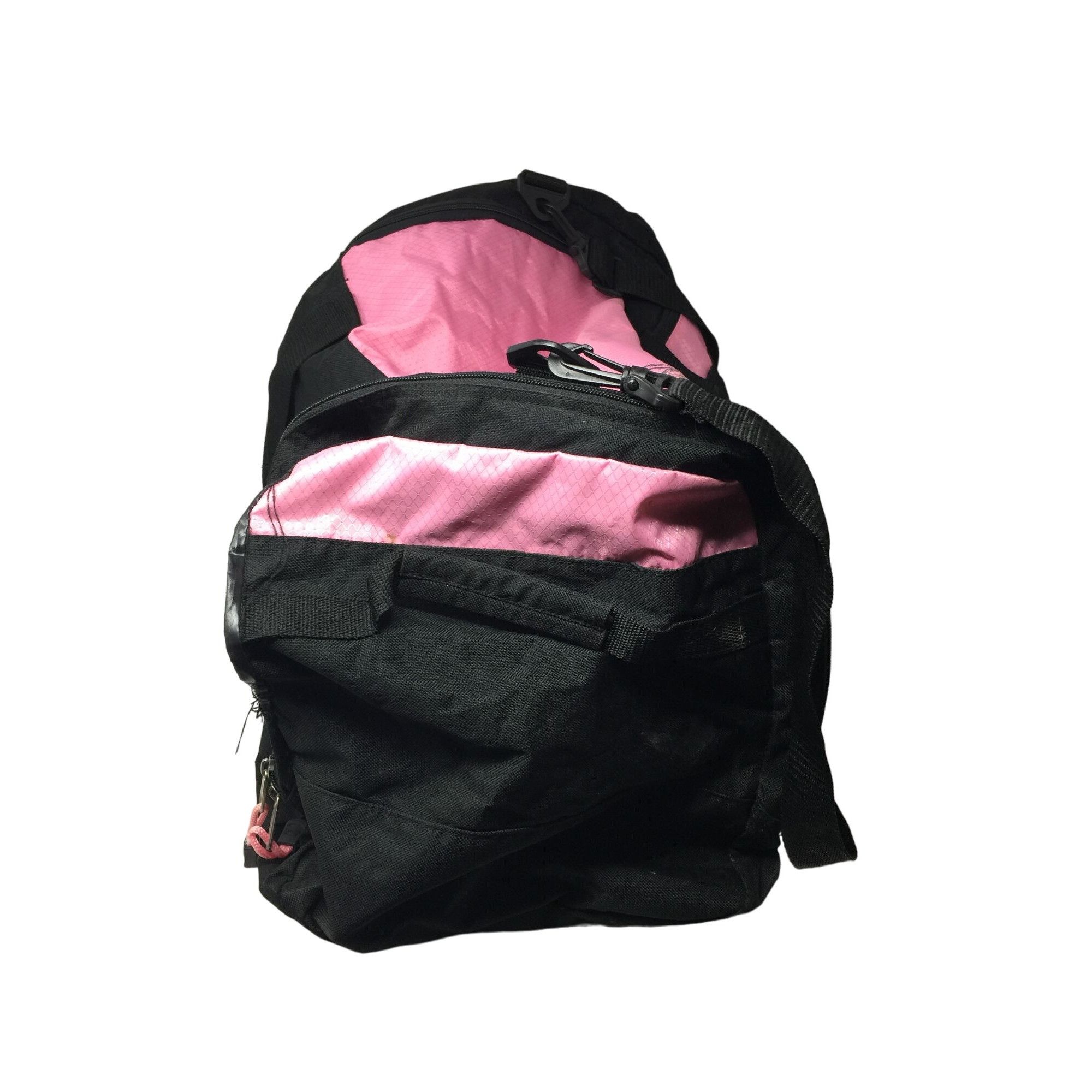 Starter Starter Pink and Black Zippered Duffle Bag With Handles and Size ONE SIZE - 3 Thumbnail