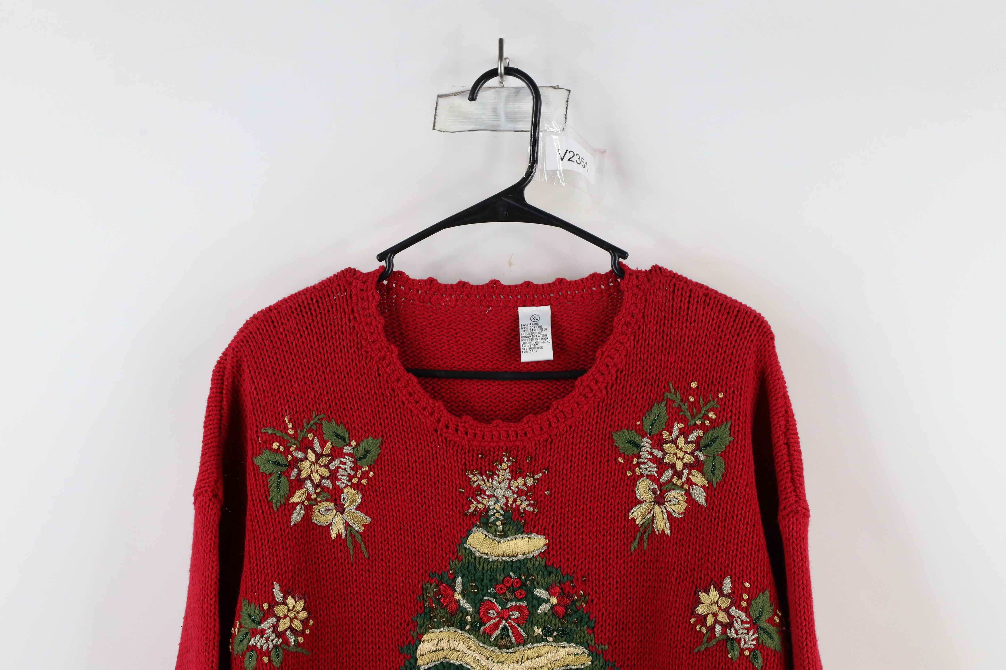 Vintage Vintage 90s Streetwear Heavyweight Christmas Knit Sweater Size XL / US 12-14 / IT 48-50 - 2 Thumbnail