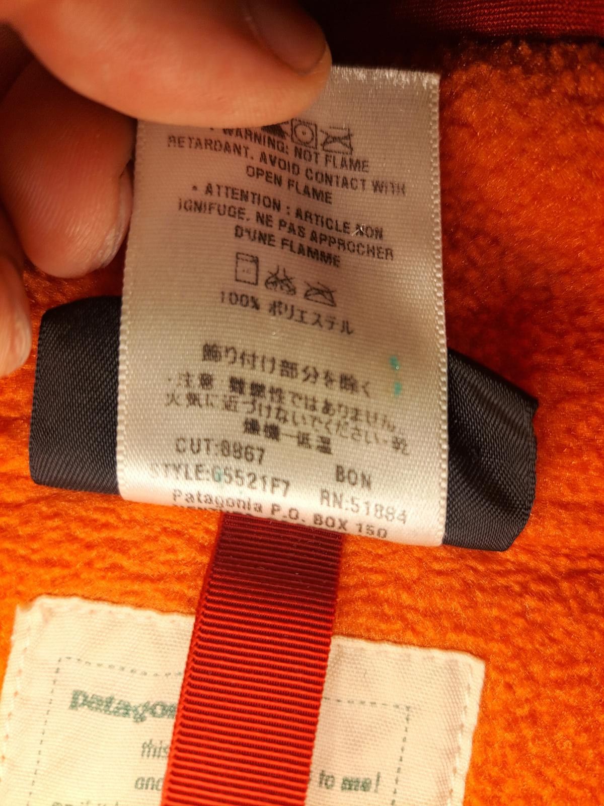 Patagonia VINTAGE 1997 Patagonia Synchilla Pullover Kids XL Orange Size US XL / EU 56 / 4 - 6 Thumbnail