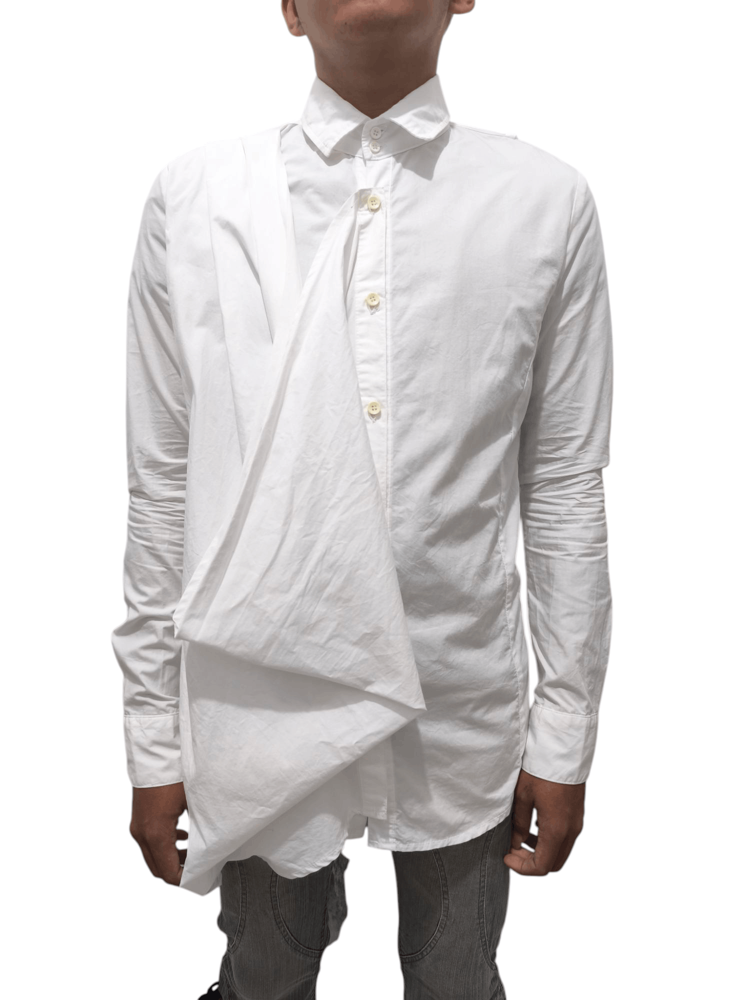 Y's × Yohji Yamamoto Yohji Yamamoto Layered shirt Size US M / EU 48-50 / 2 - 11 Thumbnail