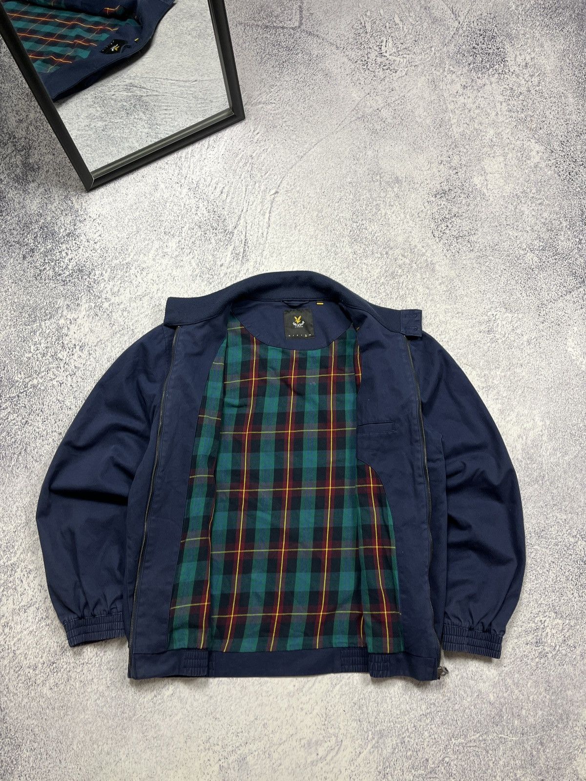 Lyle & Scott Lyle&Scott Plaid Lined Collared Bomber Jacket Old Money Size US XL / EU 56 / 4 - 7 Thumbnail