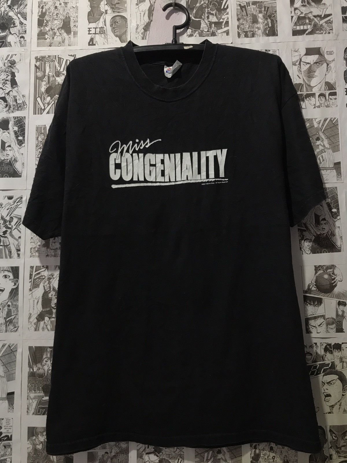 Vintage Vintage Miss congeniality Promo XL Black Cotton T-Shirt 2001 Size US XL / EU 56 / 4 - 2 Thumbnail