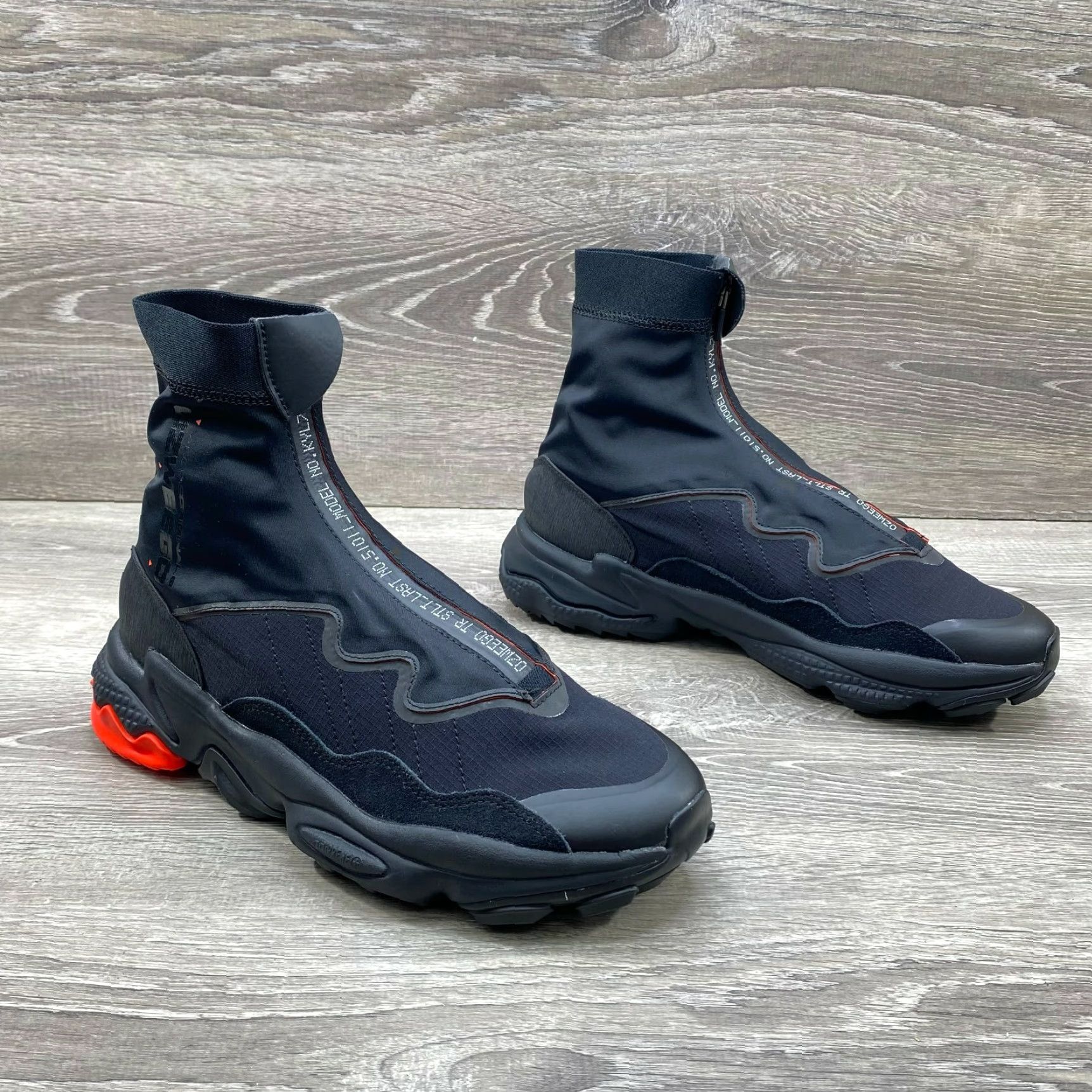 Adidas Adidas Ozweego Tr Stlt FV9669 Men’s Size 8 NEW Zip Up Black Sneakers Originals Ozweego Size US 8 / EU 41 - 5 Thumbnail