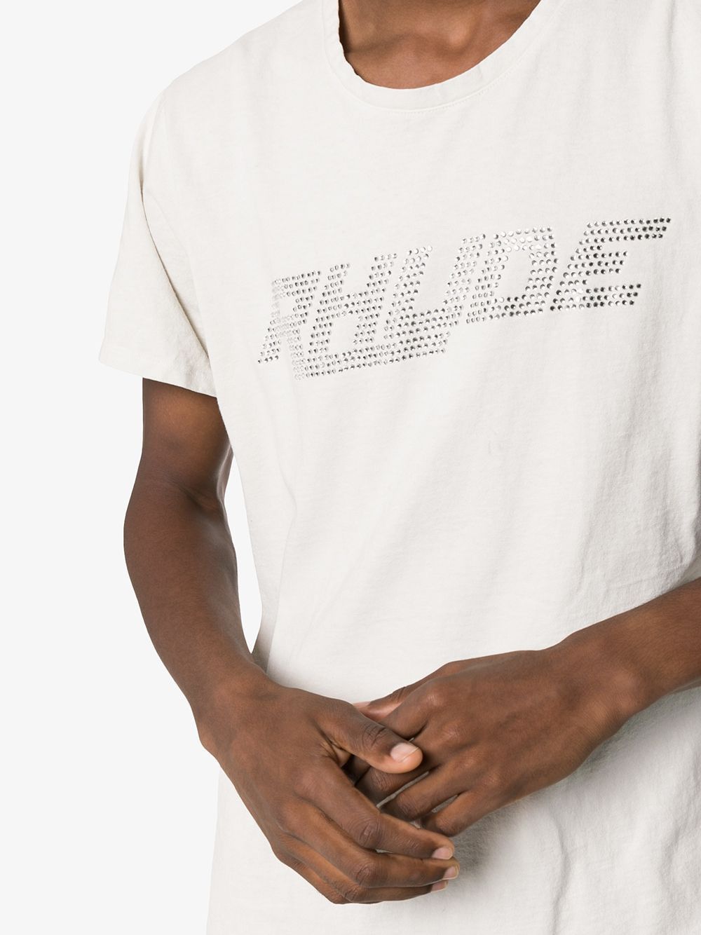 Rhude Swarovski Logo Oversized Shirt Size US M / EU 48-50 / 2 - 1 Thumbnail