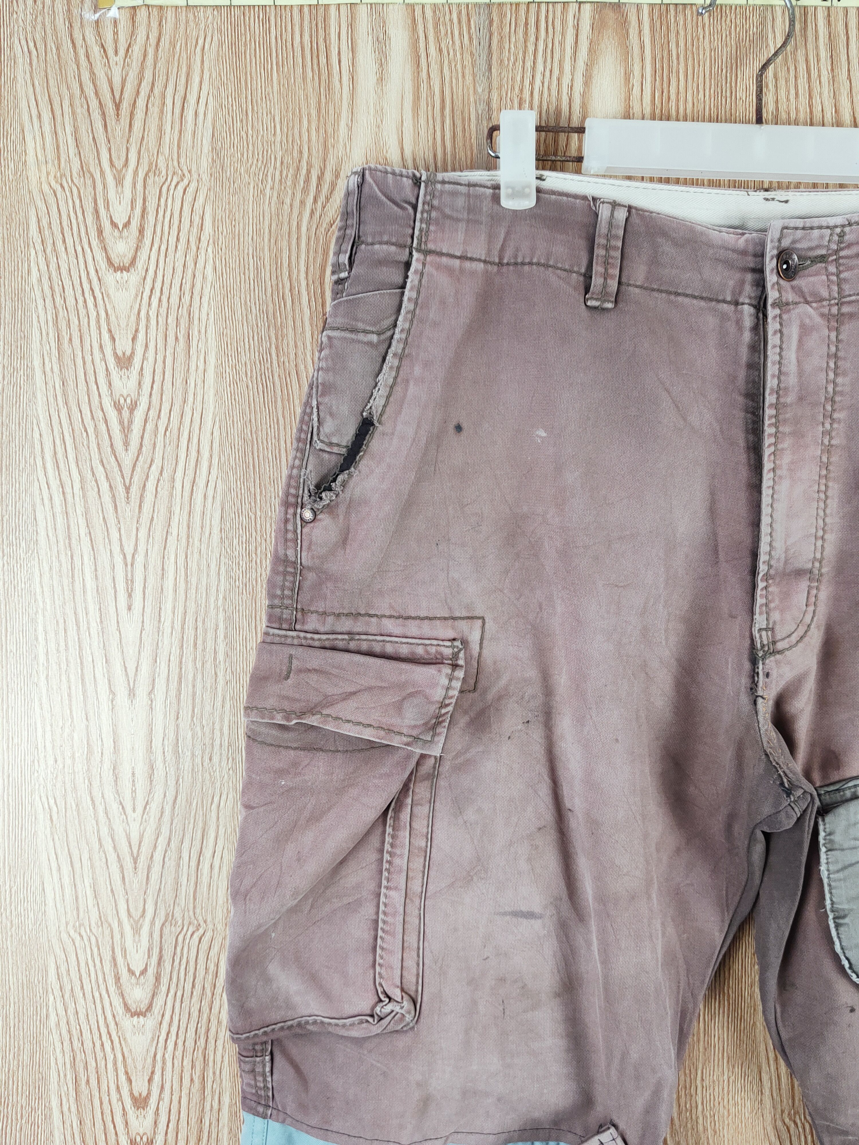Japanese Brand DL Japan custom pocket Faded Tactical Cargo Pants #W008 Size US 36 / EU 52 - 5 Thumbnail