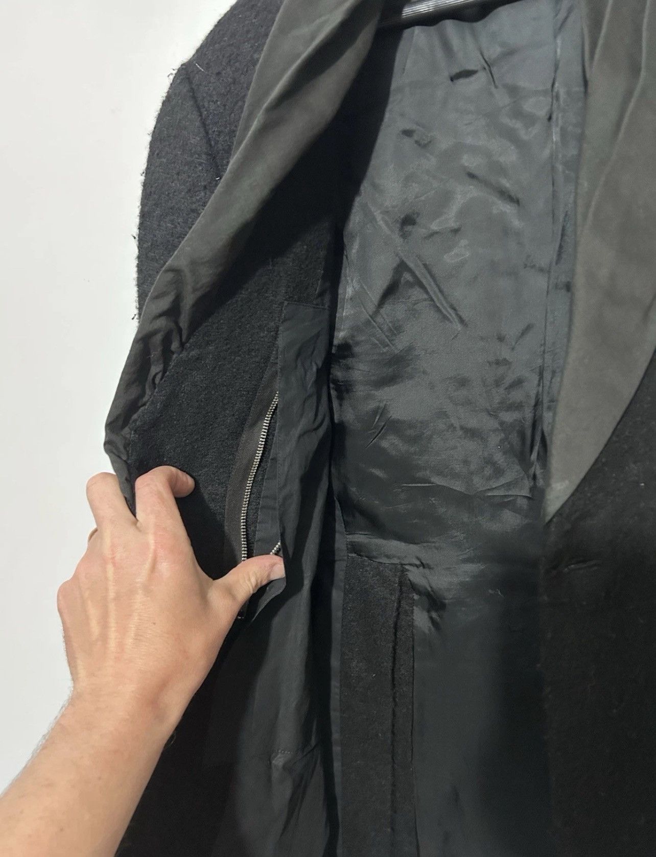 Rick Owens Rick Owens Men's Cashmere And Silk Black Jacket Size 42” Size 42R - 7 Thumbnail