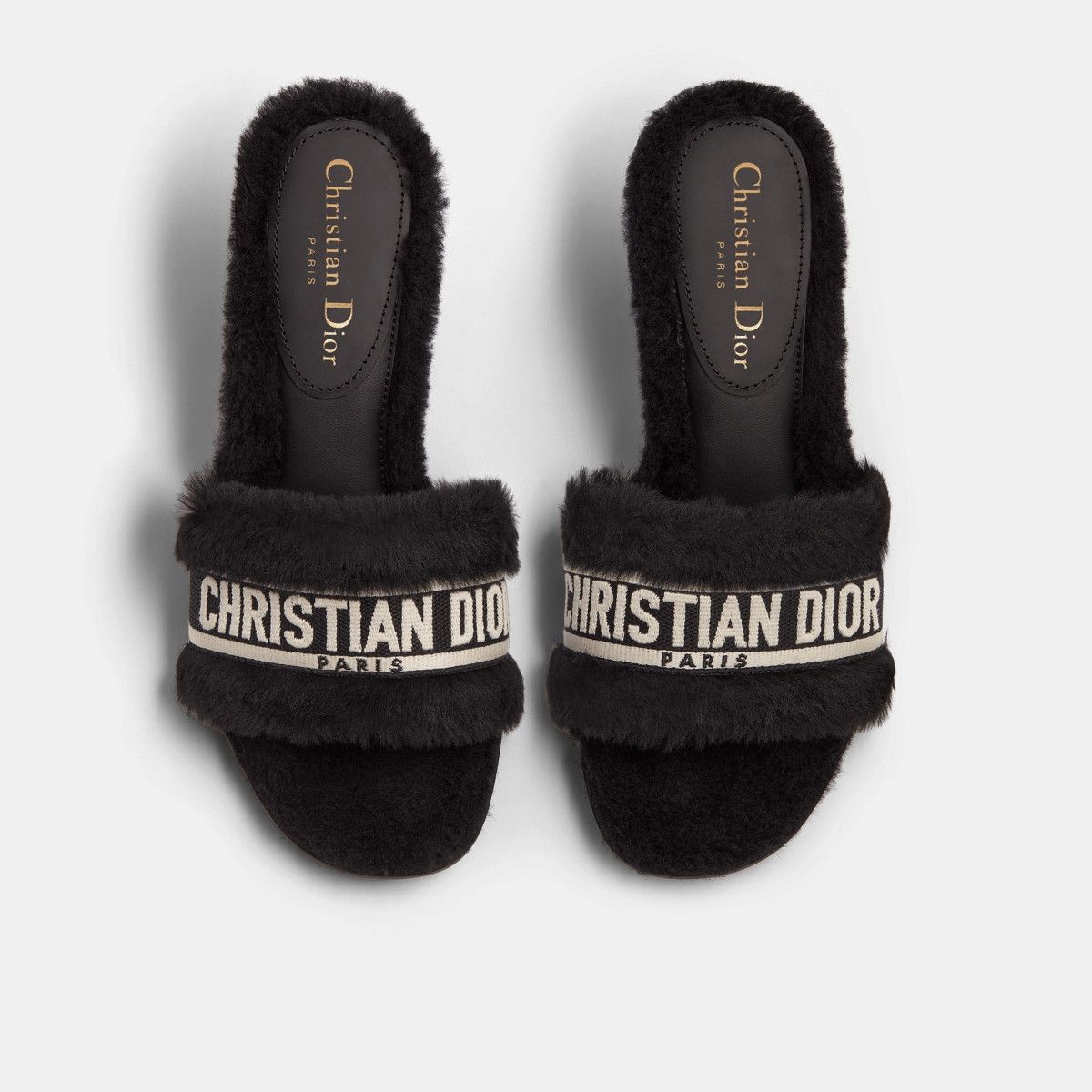 Dior o1w1db10326 Dway Heeled Slide in Black Size US 9 / IT 39 - 4 Thumbnail