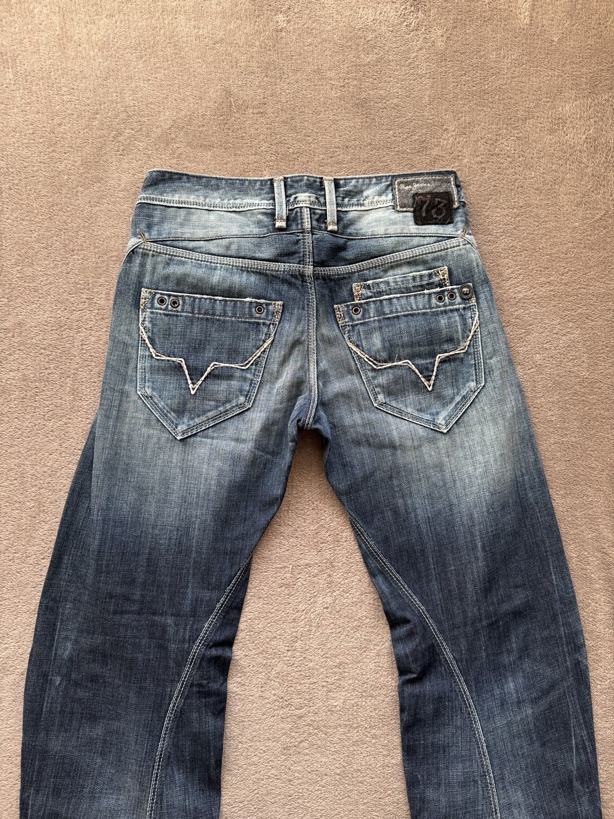 Le Grande Bleu (L.G.B.) Y2K Straight Mudwash distressed Jeans Y/Project if6was9 vibe Size US 28 / EU 44 - 7 Thumbnail