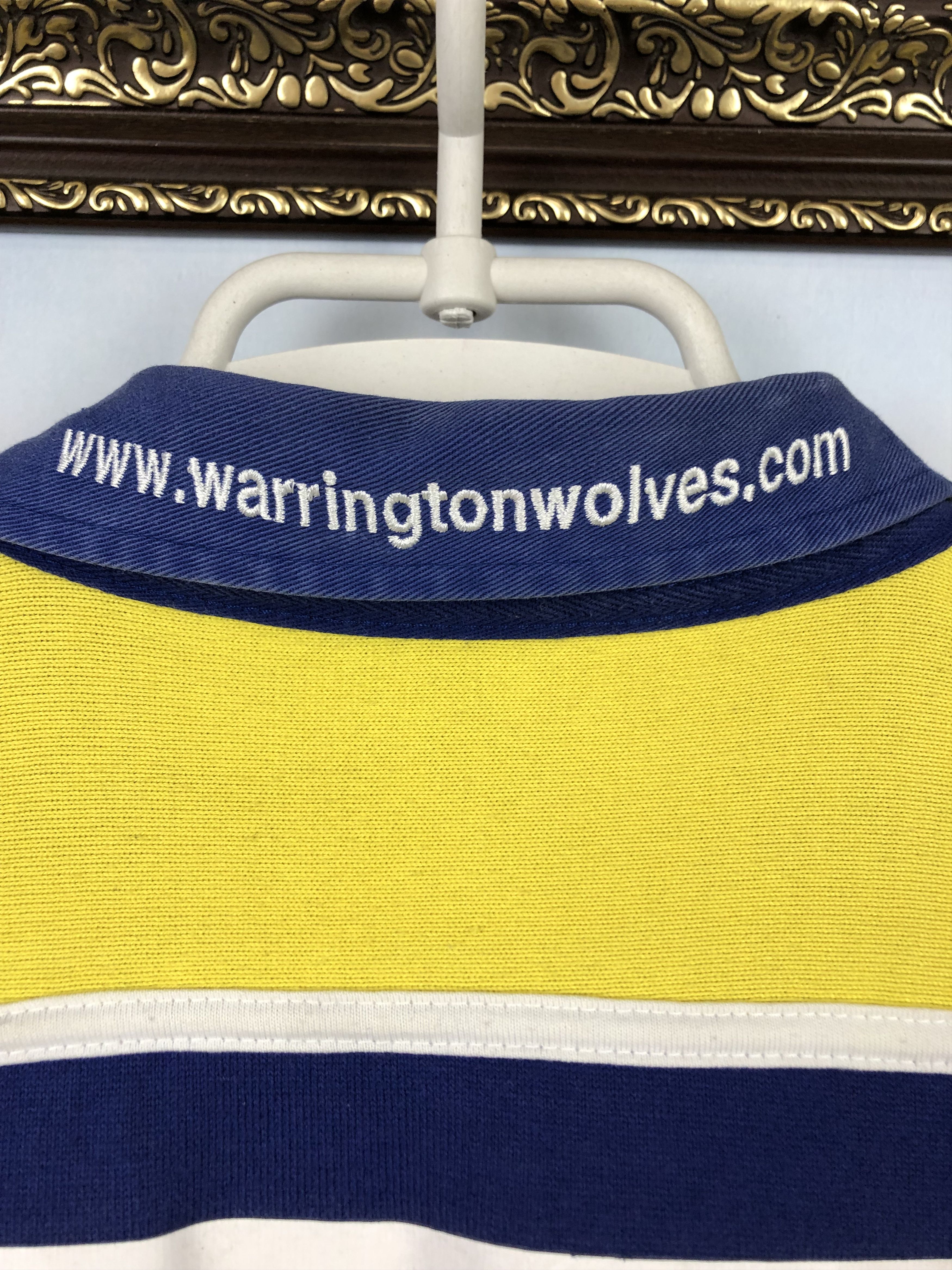 Canterbury of New Zealand Vintage 90's Canterbury Warrington Wolves Rugby Shirt Jersey Size US L / EU 52-54 / 3 - 10 Thumbnail