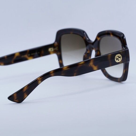 Gucci Gucci GG1337S 003 Sunglasses Dark Havana Square Frame Size ONE SIZE - 6 Thumbnail