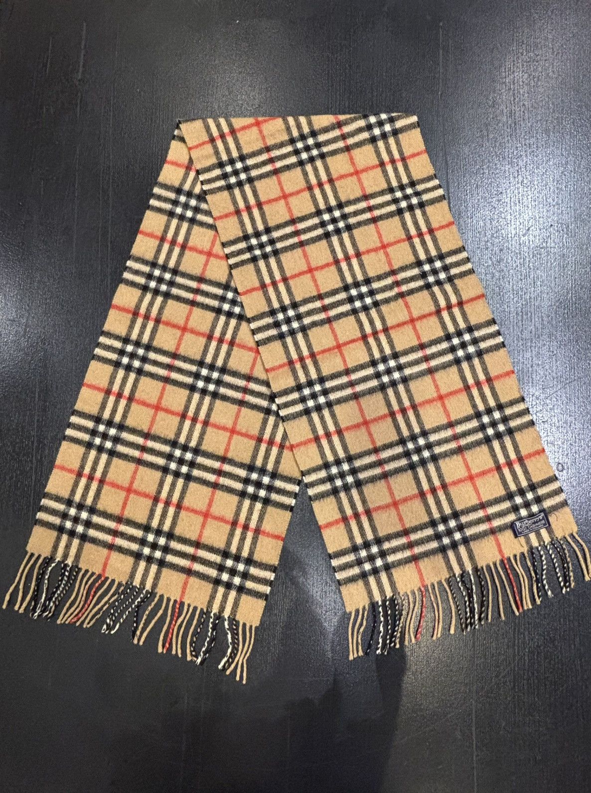 Burberry Cashmere Plaid Scarf