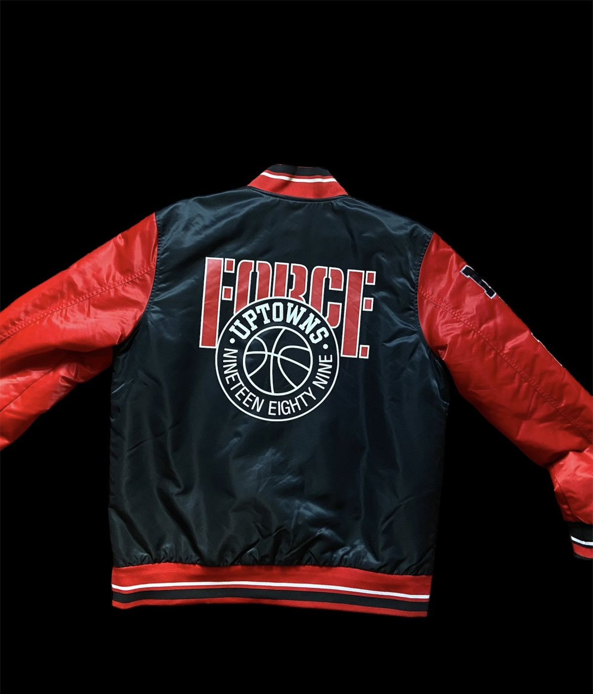 Nike × Vintage Nike varsity bomber jacket force uptown 1989 Size US M / EU 48-50 / 2 - 2 Thumbnail