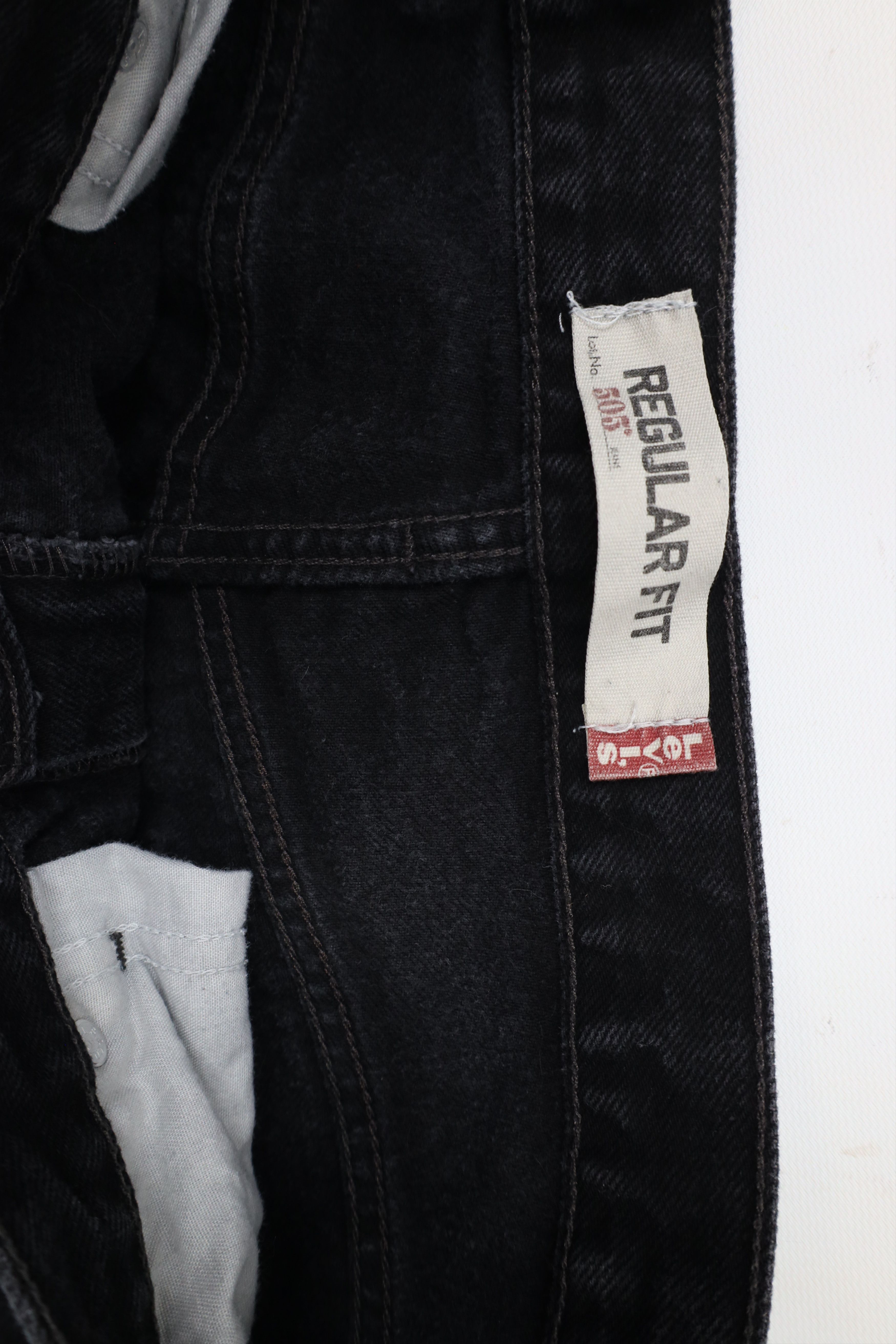 Levi's × Vintage Vintage Y2K Levis 505 Regular Fit Denim Jeans Black Cotton Size US 34 / EU 50 - 6 Thumbnail