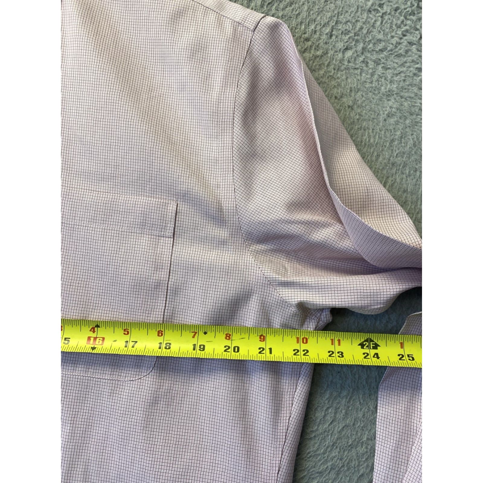 Nordstrom VINTAGE Nordstrom Men's Dress Shirt Cotton Pink Long Sleeve Business Wedding Formal 15.5 Size 40R - 7 Thumbnail