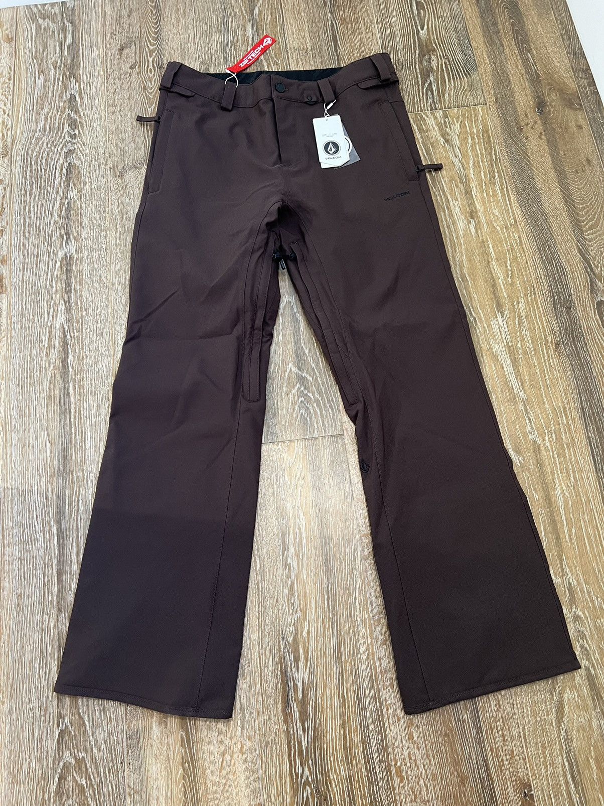 Image of Volcom Freakin Snow Chino Pants in Brown, Men's (Size 35)