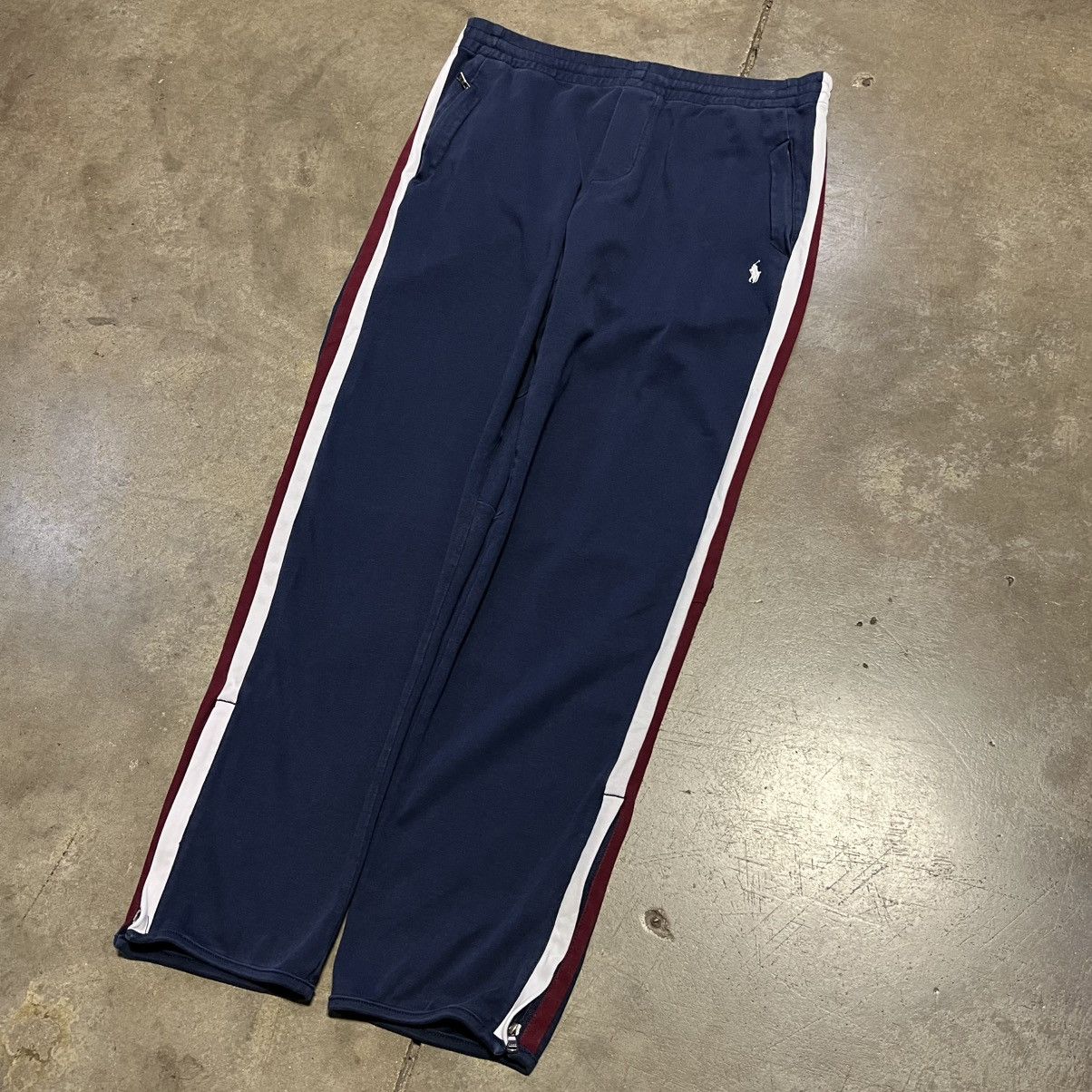 Polo Ralph Lauren × Vintage Polo Ralph Lauren Striped Jogger Sweatpants Mini Logo Drill Size US 30 / EU 46 - 6 Thumbnail