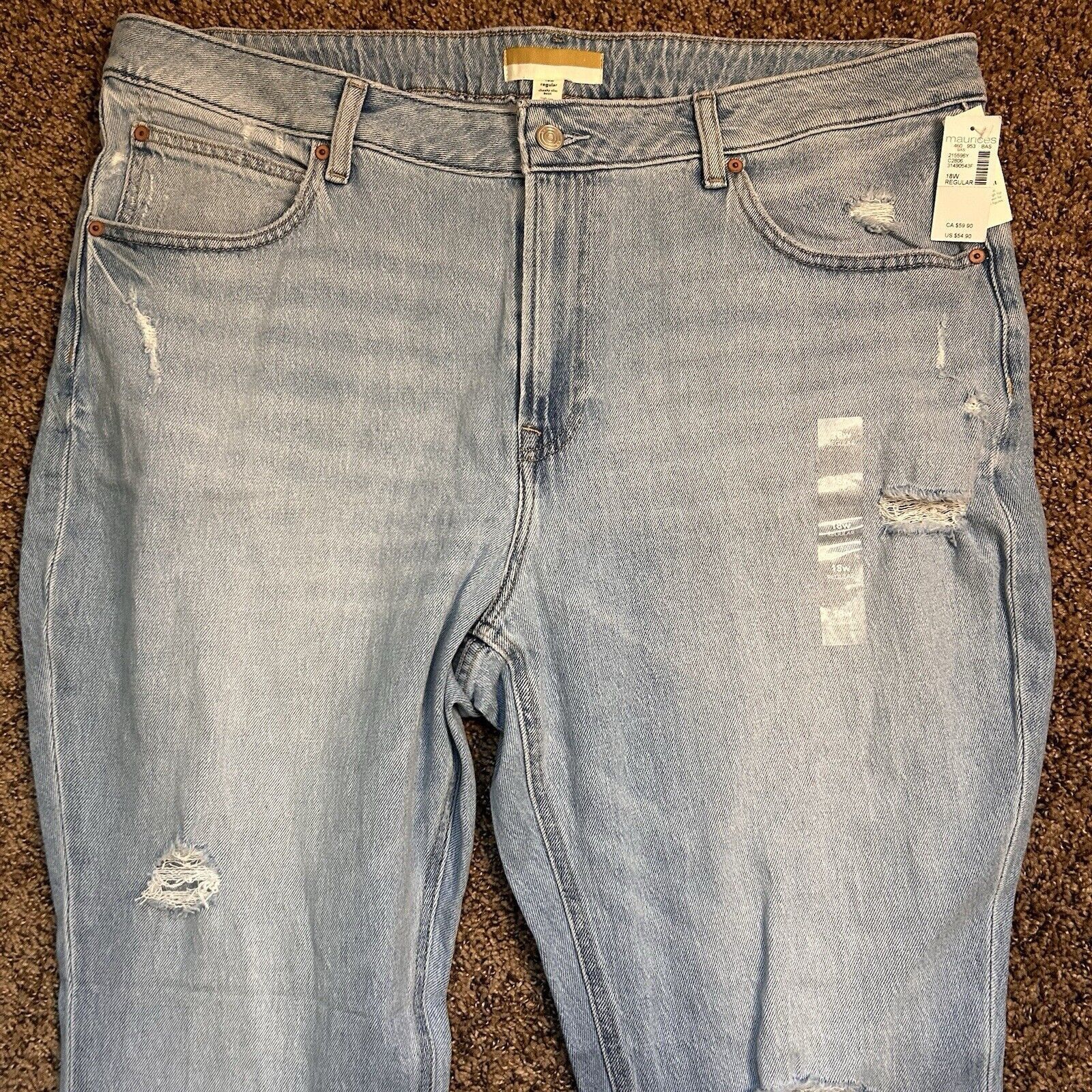Other Goldie Blues Cheeky Slim Boot Jeans Women's 18W Blue Stretch Size 40" / US 18 - 2 Thumbnail
