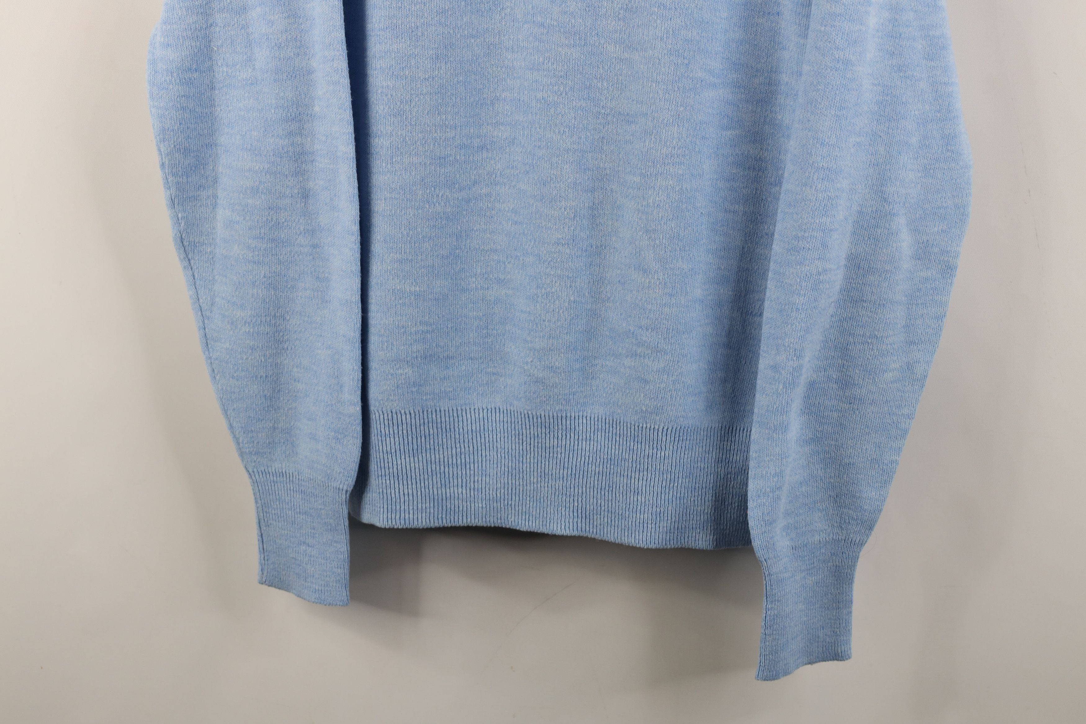 Vintage Vintage 70s Streetwear Collared Sweater Carolina Blue Size US M / EU 48-50 / 2 - 3 Thumbnail