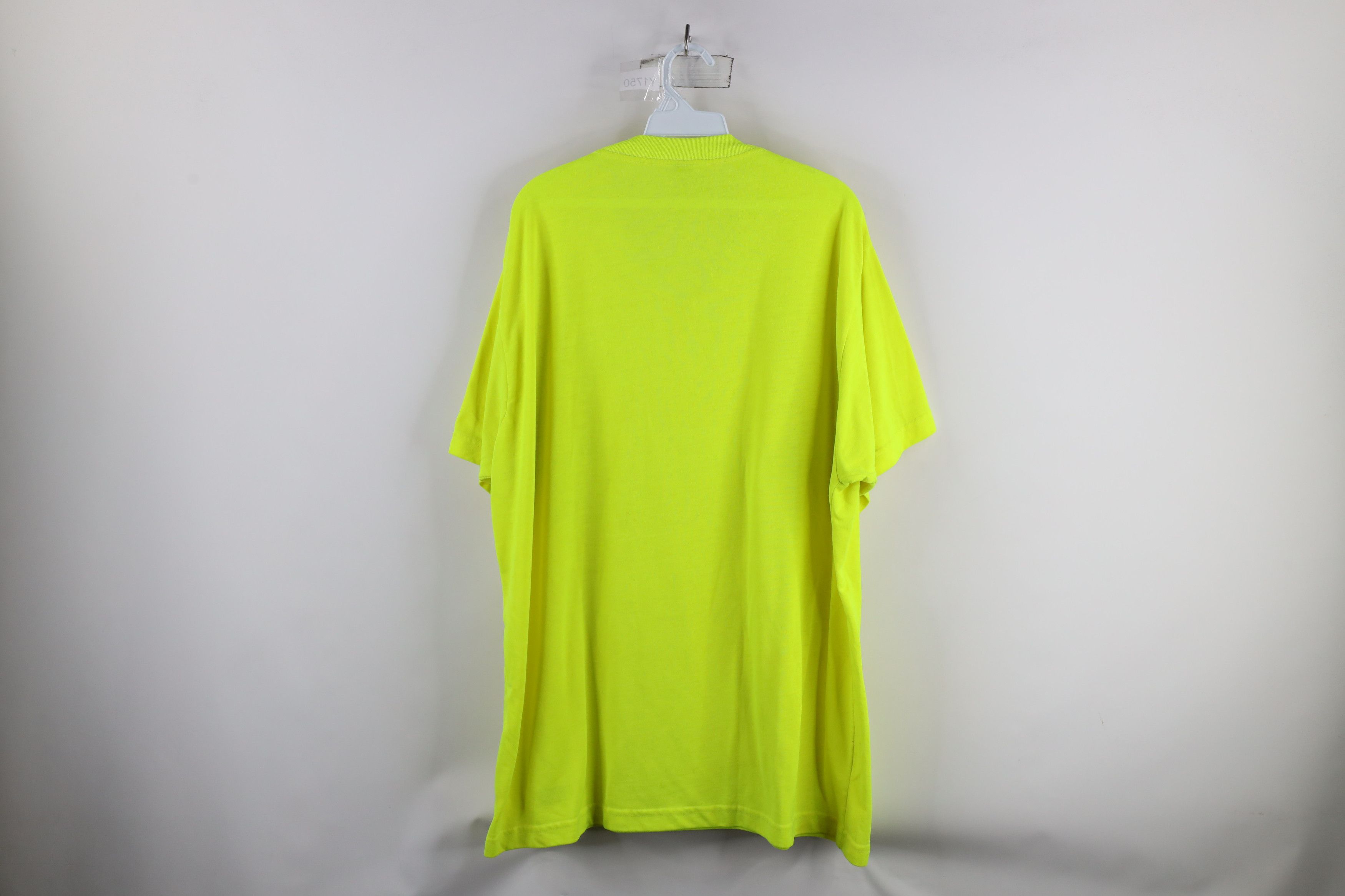 Vintage Vintage 90s Streetwear Florida Pocket T-Shirt Neon Yellow Size US XXL / EU 58 / 5 - 11 Thumbnail