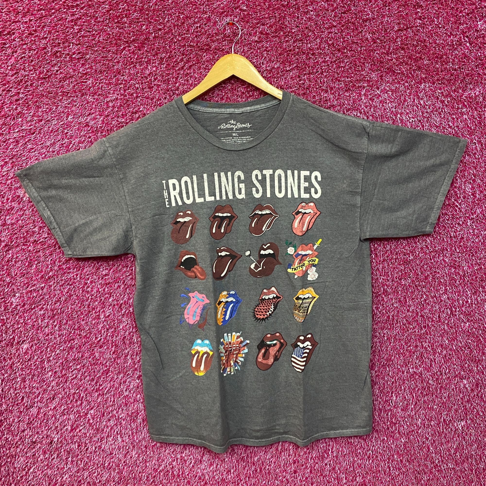The Rolling Stones The Rolling Stones Hot Lips No Filter Evolution Gray T-Shirt Size US L / EU 52-54 / 3 - 3 Thumbnail