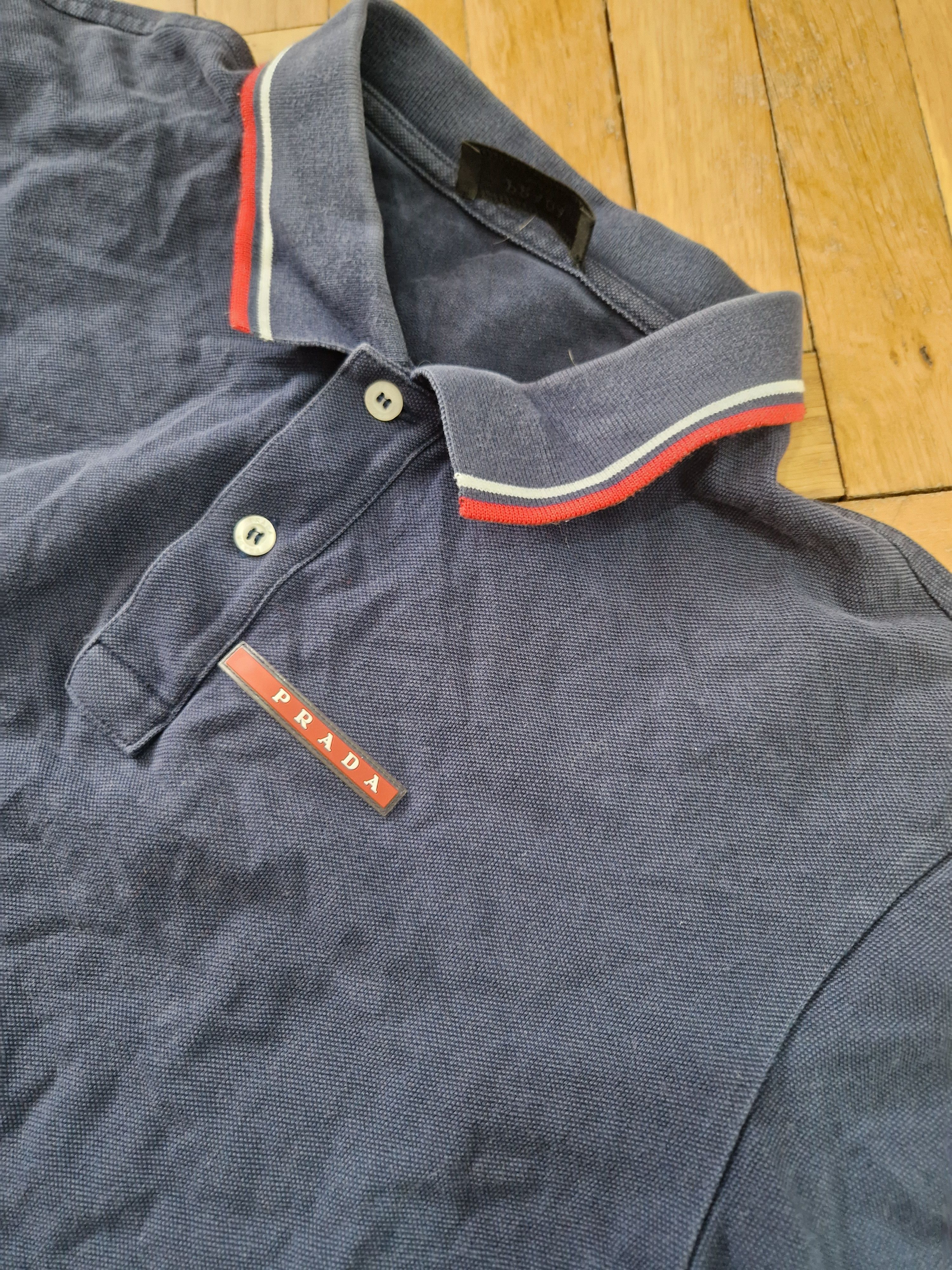 Prada Prada navy polo t-shirt Size US XL / EU 56 / 4 - 6 Thumbnail