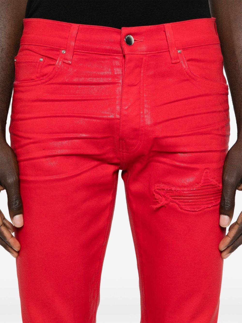 Amiri o1s1wg110825 MX1 Jeans in Red Size US 36 / EU 52 - 6 Thumbnail