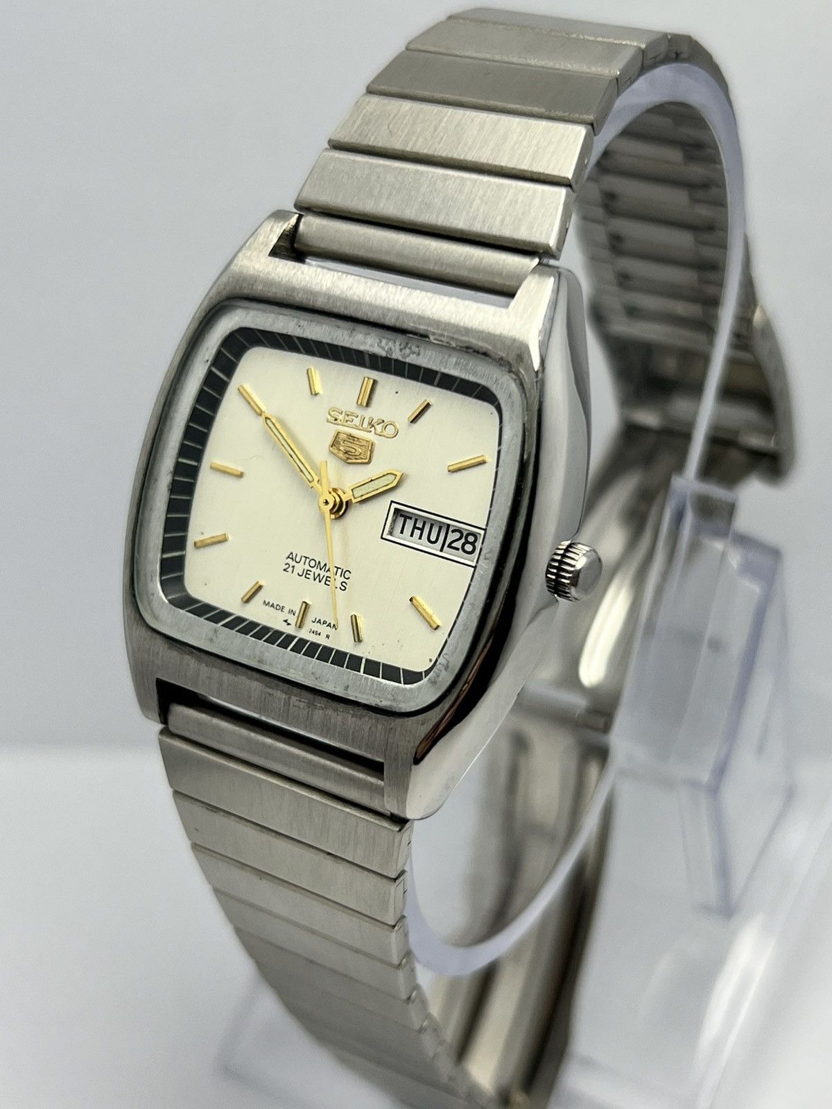 Seiko Seiko 5 Automatic 6309 Vintage 36mm Black Dial Watch Size 36 - 3 Thumbnail