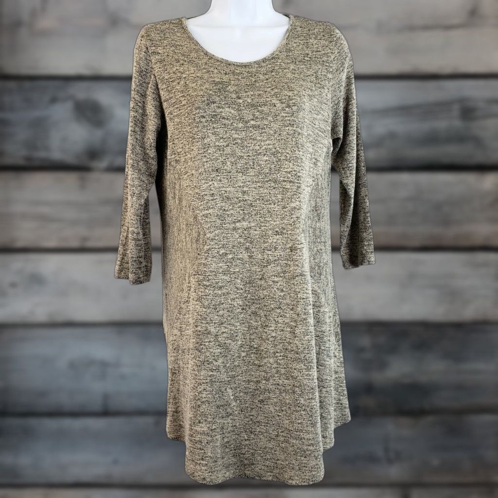 Vintage Comfy USA Womens Tunic Top 3/4 Sleeve Rayon Blend M Tan Brown Shirt Womens Medium Tunic Size M / US 6-8 / IT 42-44 - 1 Thumbnail