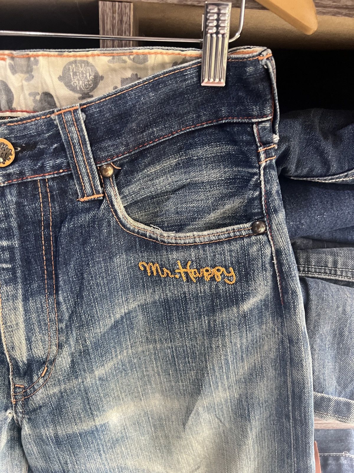 If Six Was Nine 🔥Mr Men Little Miss Multipockets Distressed Denim Size US 30 / EU 46 - 12 Thumbnail