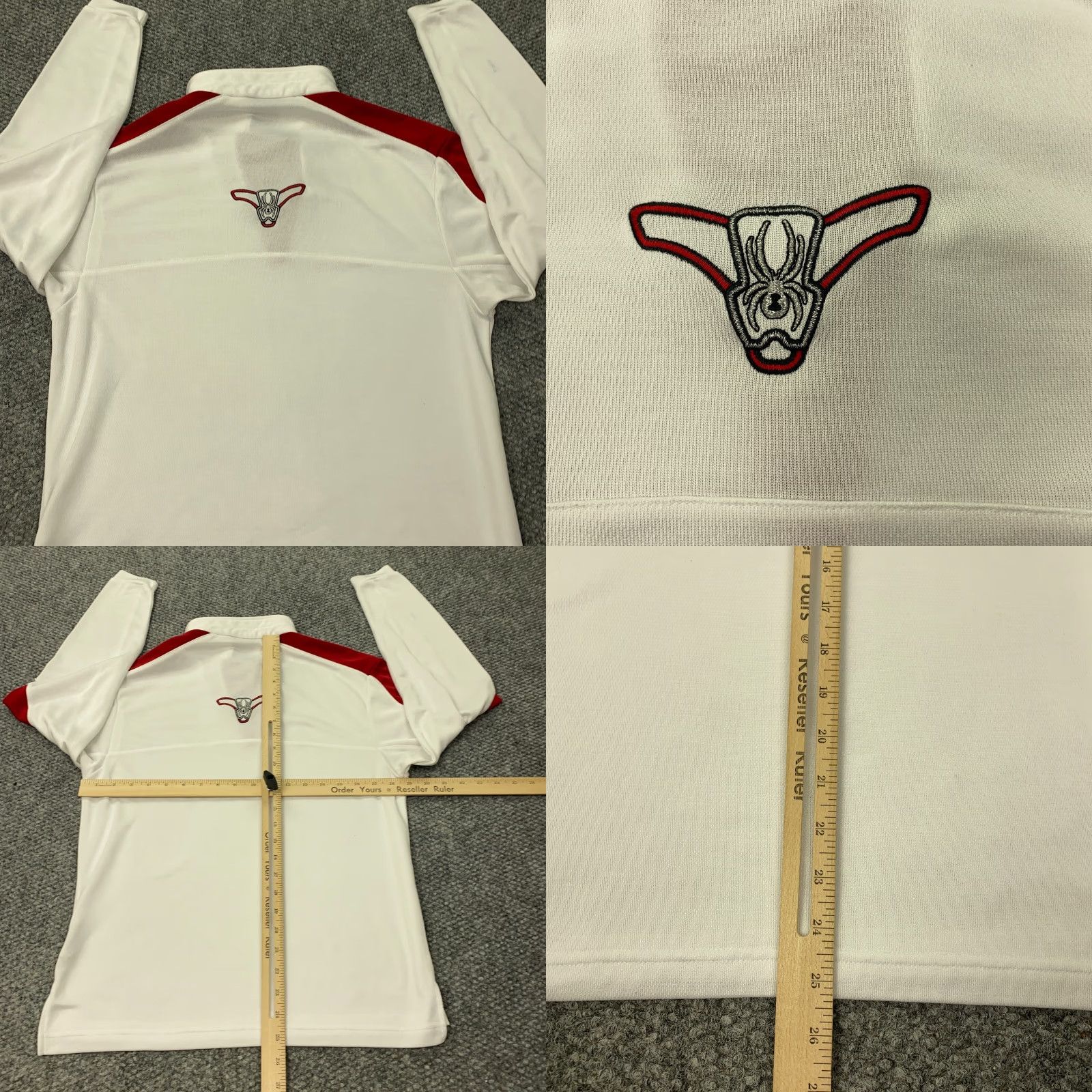 Spyder Spyder Pullover Womens Size 10 White 1/4 Zip Mock Neck Activewear Embroidered Classic Athletic Shirt Size L / US 10 / IT 46 - 8 Thumbnail