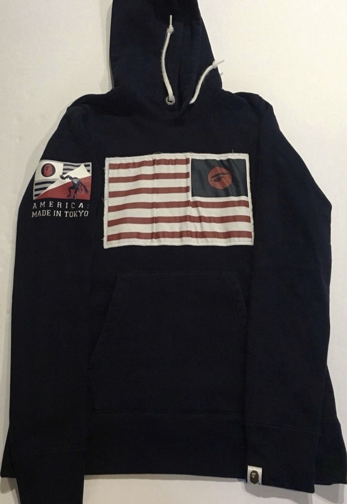 Bape Bape American flag hoodie Size S / US 4 / IT 40 - 1 Thumbnail