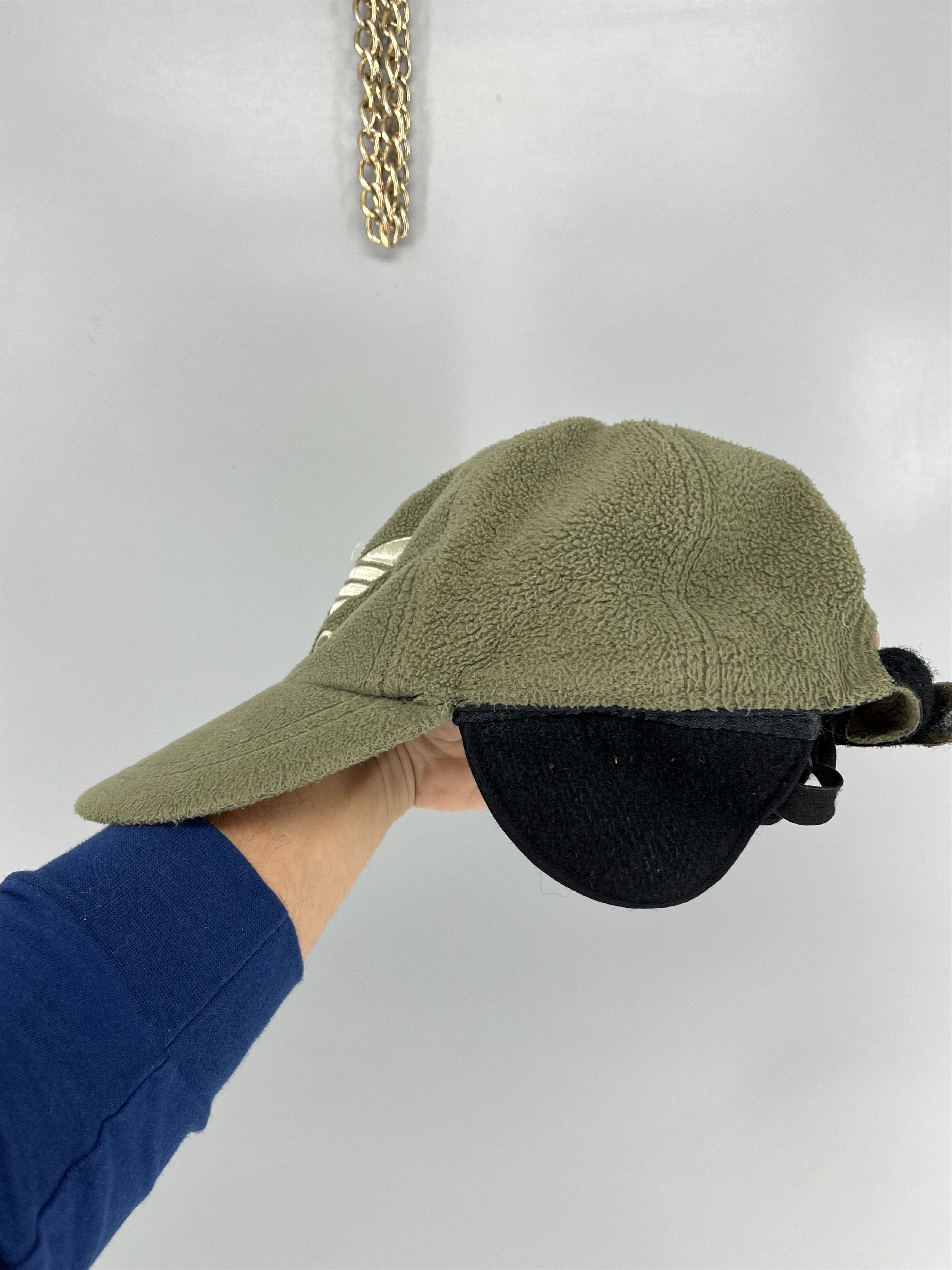 Adidas Vintage 90s Adidas Fleece Winter Gorpcore Cap Size ONE SIZE - 5 Thumbnail